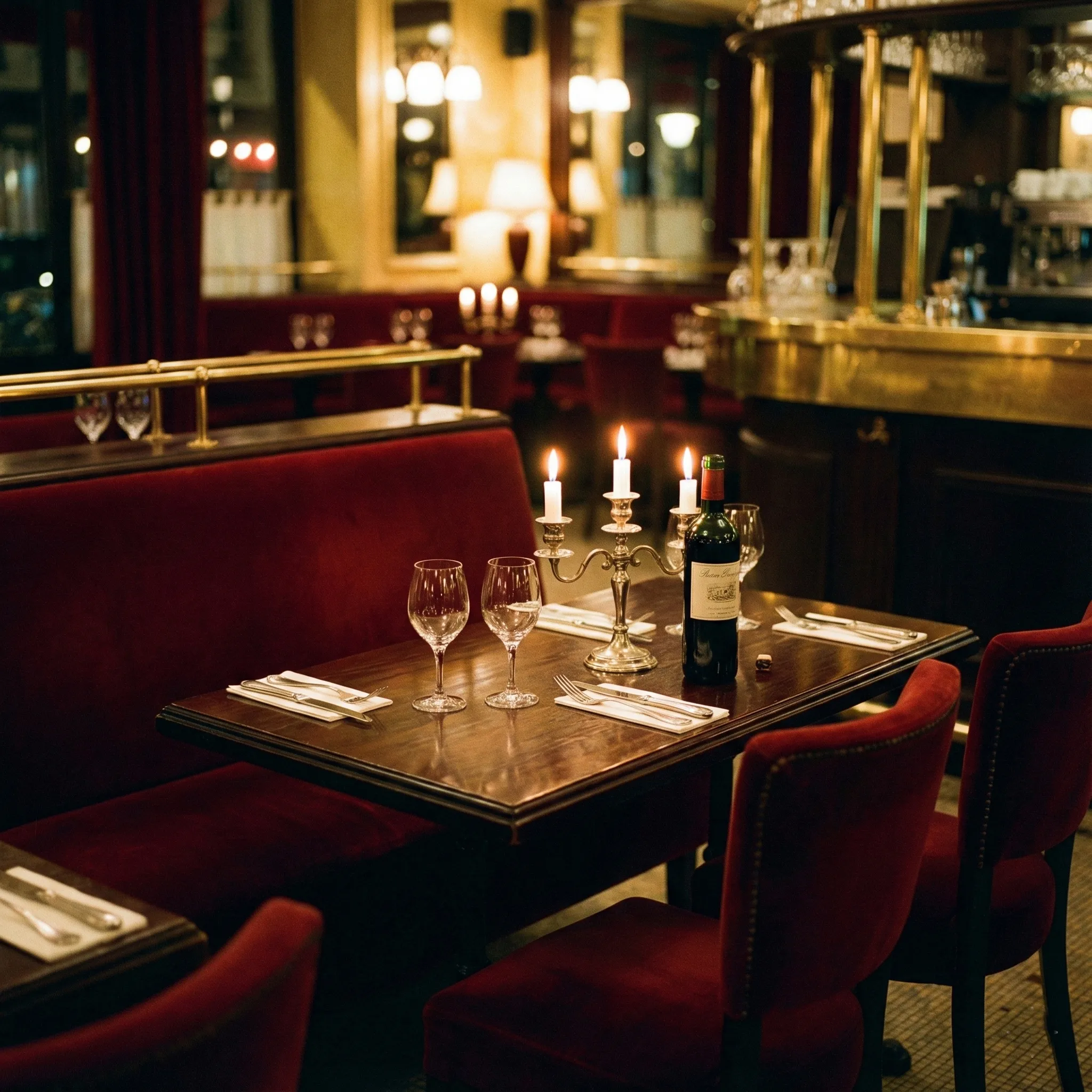 Salle du restaurant - ambiance romantique