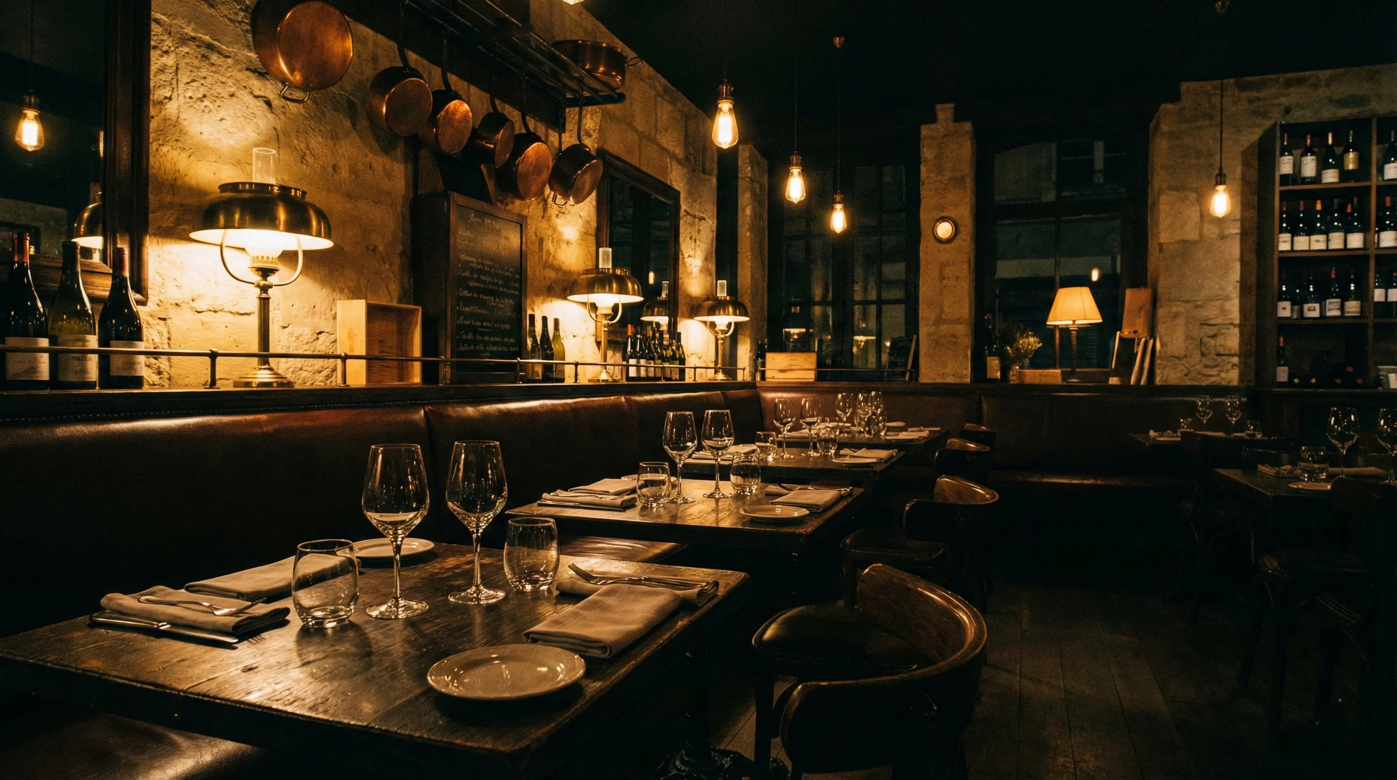 Salle du Bistrot du Marché - ambiance chaleureuse