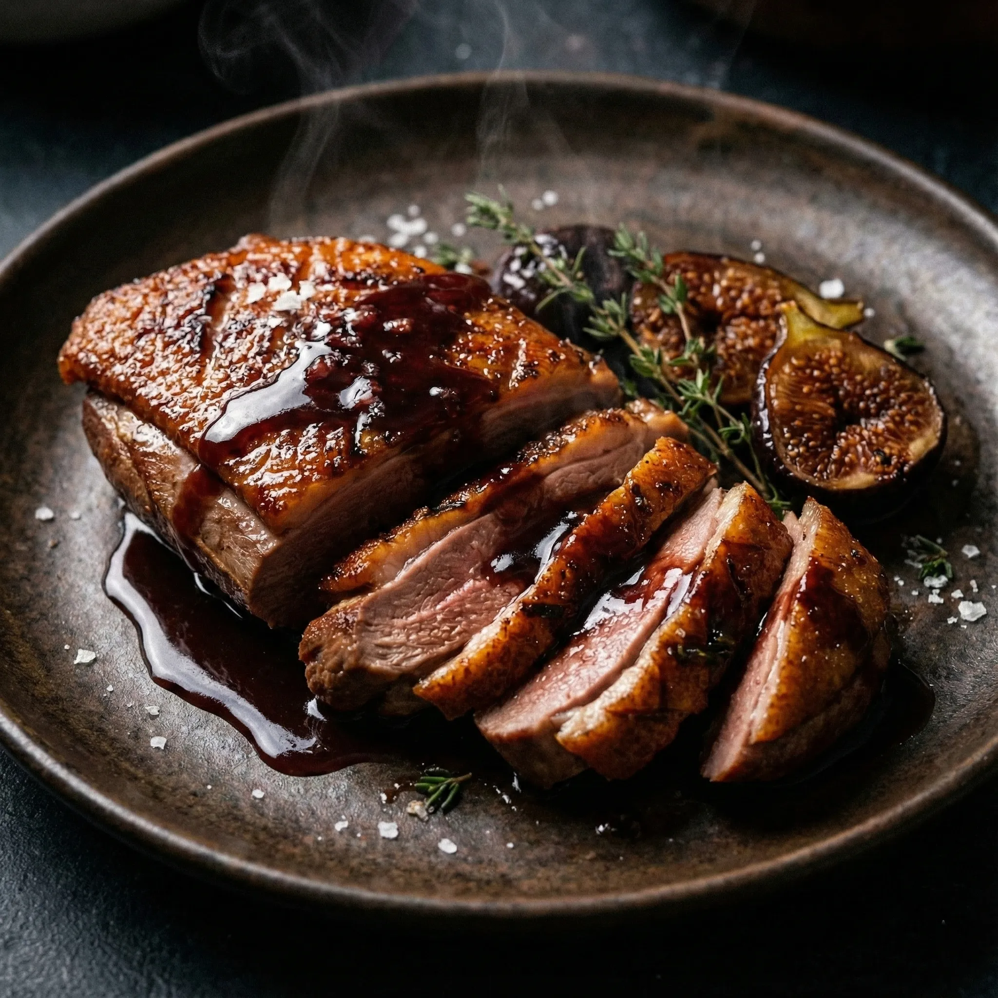 Magret de canard aux figues